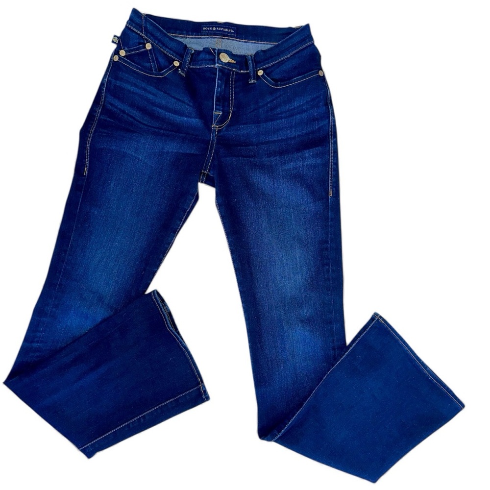 Rock & Republic (Kendra) Deep Indigo Boot Cut Jeans